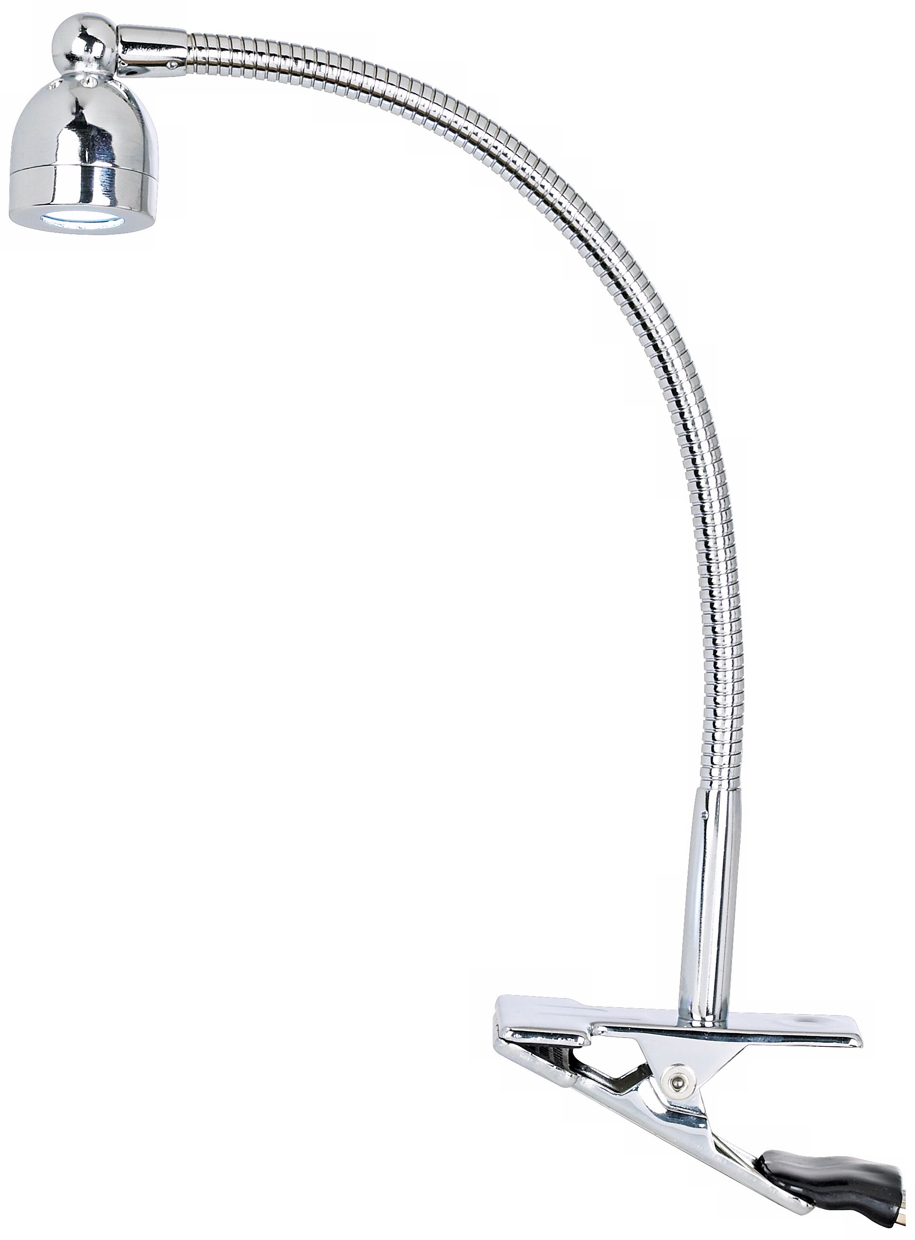 Lite Source Chrome Gooseneck LED Clip On Light 89993
