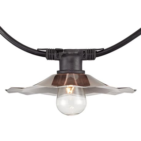 City Metro 48 Copper Shade 24 Clear-Bulb String Light - #8W277 LampsPlus.com