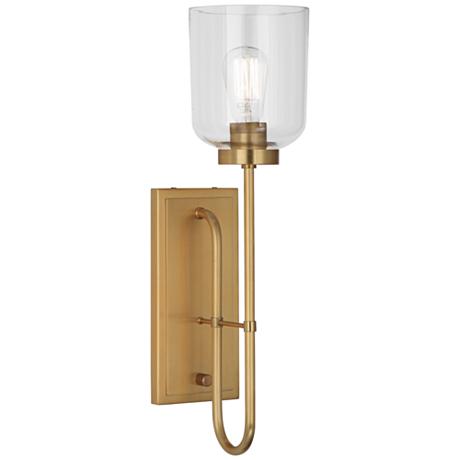 Tyrie Antique Brass Plug-In Wall Lamp - #8Y932 LampsPlus.com