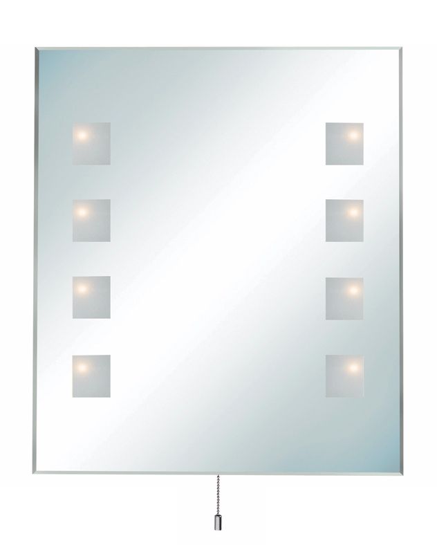 Lite Source Halogen Lighted 27 1/2" High Wall Mirror