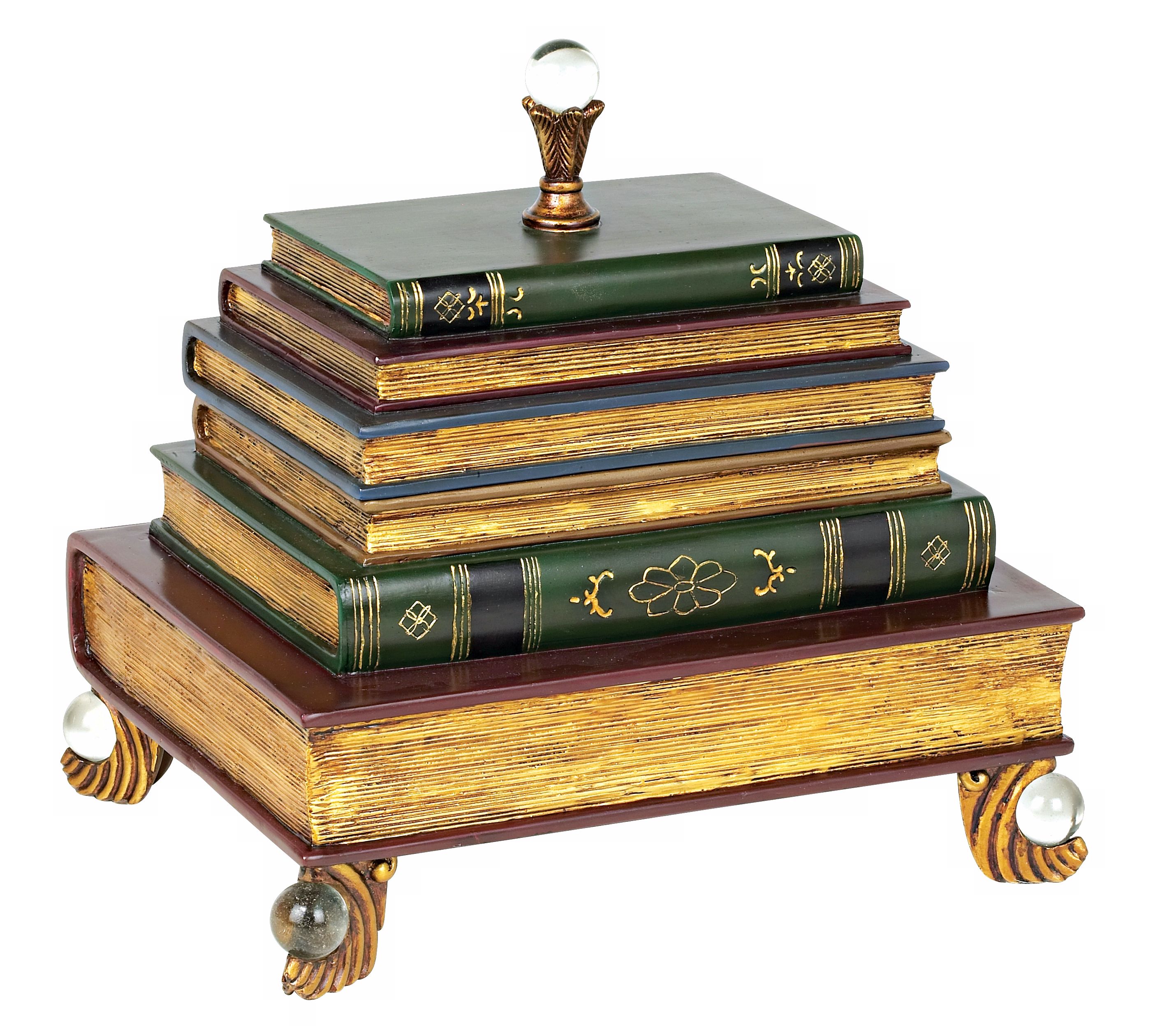 Stacked Books Decorative Box