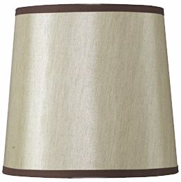 Gold Hardback Fabric Drum Shade 12x145x135 Spider 90261