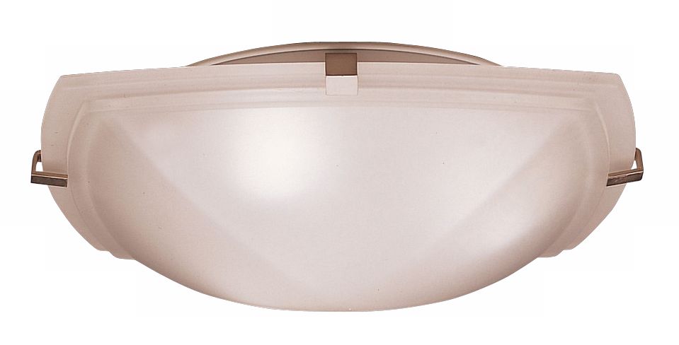 Kichler Satin Etched Glass 16" Wide Square Ceiling Light