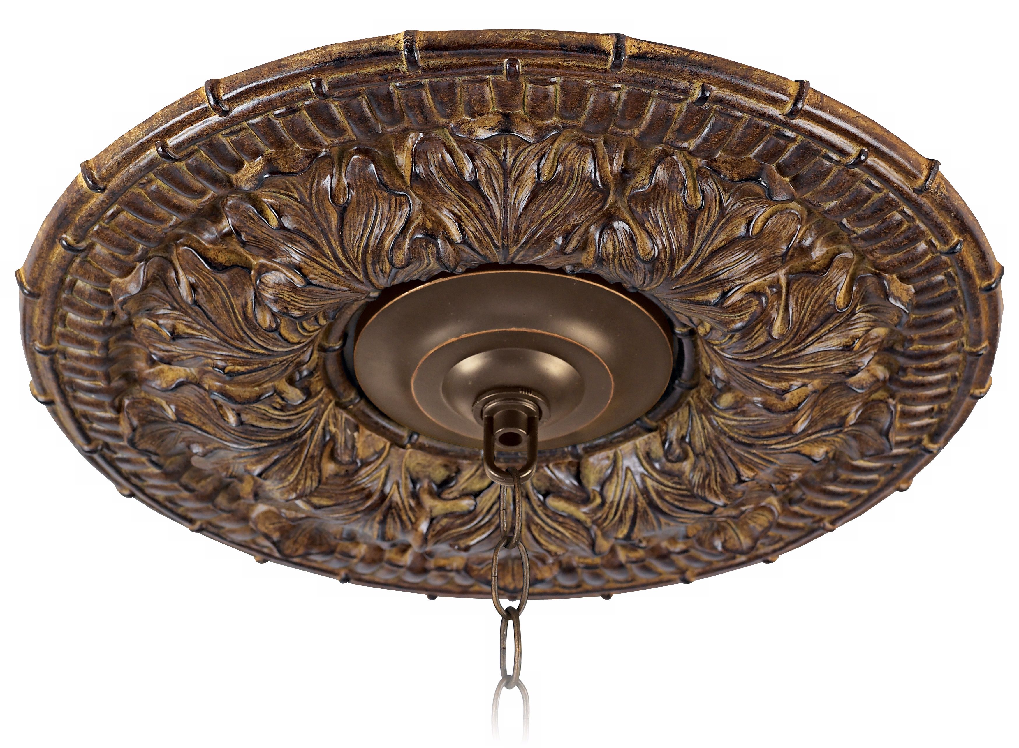 Transitional 16" Wide Bronze Ceiling Medallion