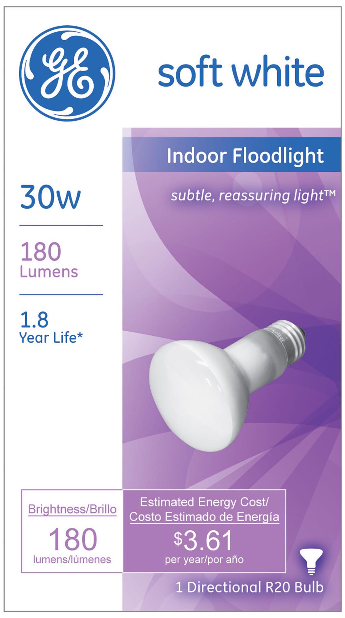 GE 30-Watt R-20 Reflector Light Bulb