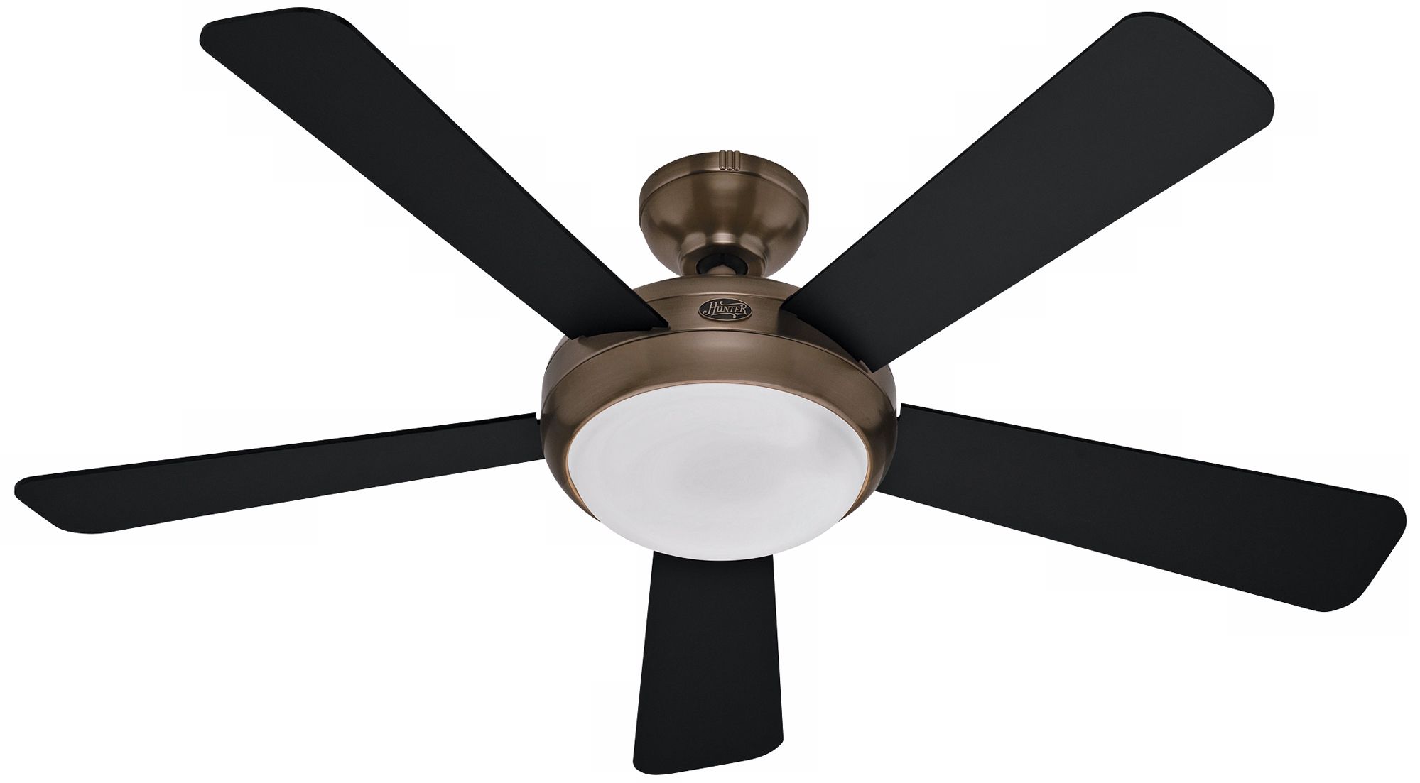 52" Palermo Brushed Bronze Ceiling Fan