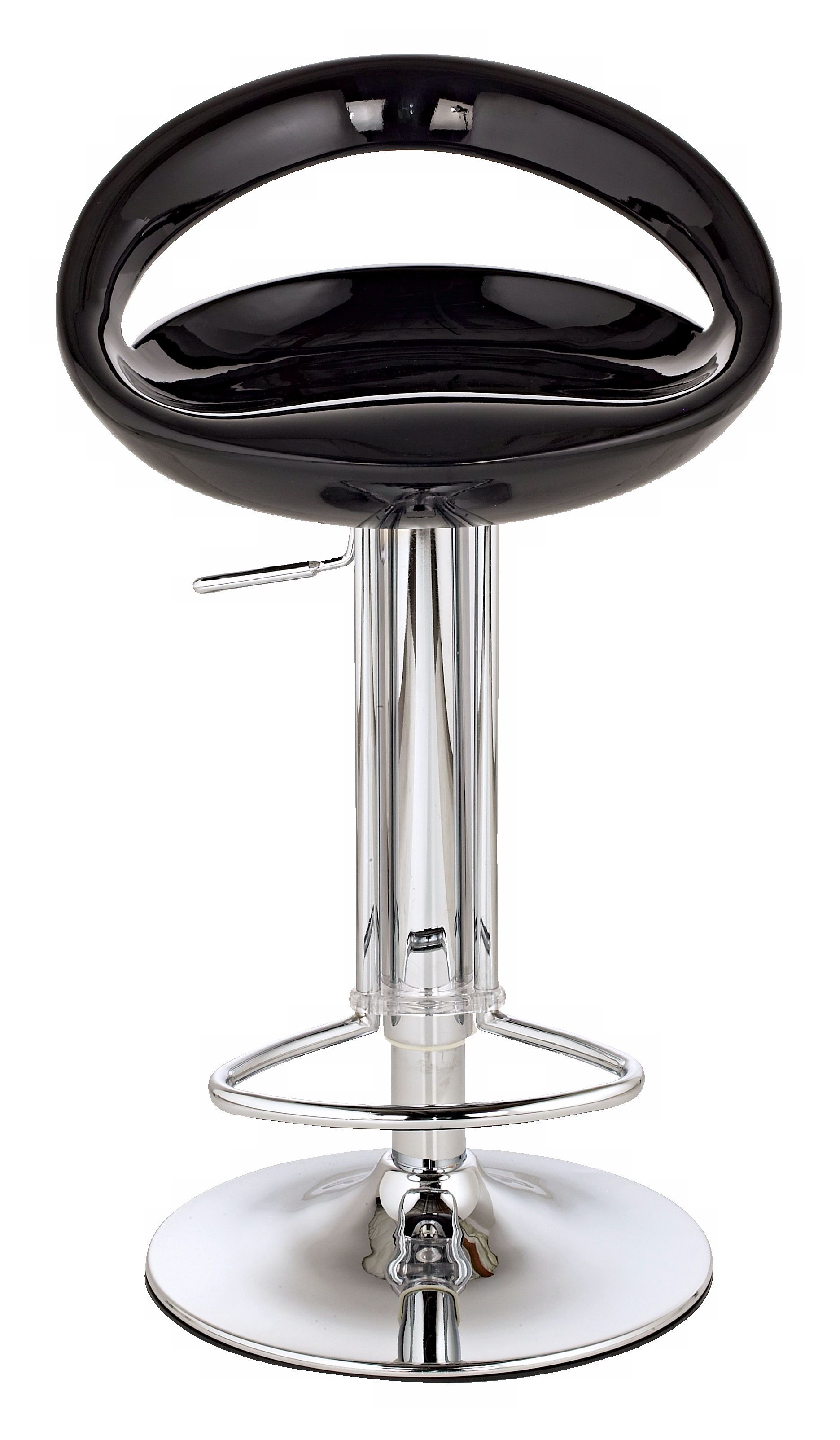 Zuo Tickle Black Adjustable Bar Stool or Counter Stool
