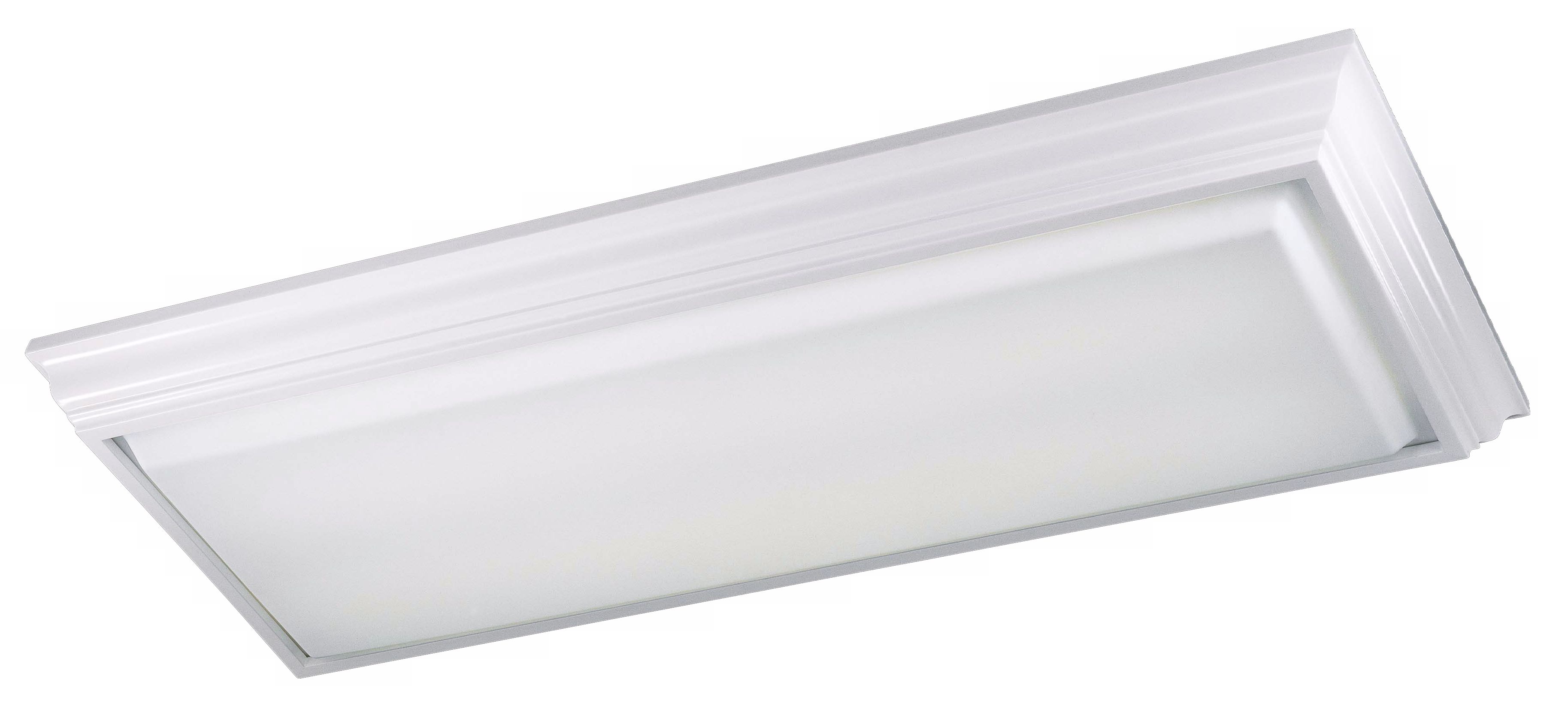 ENERGY STAR ® White Crownmold 53" Long Ceiling Light
