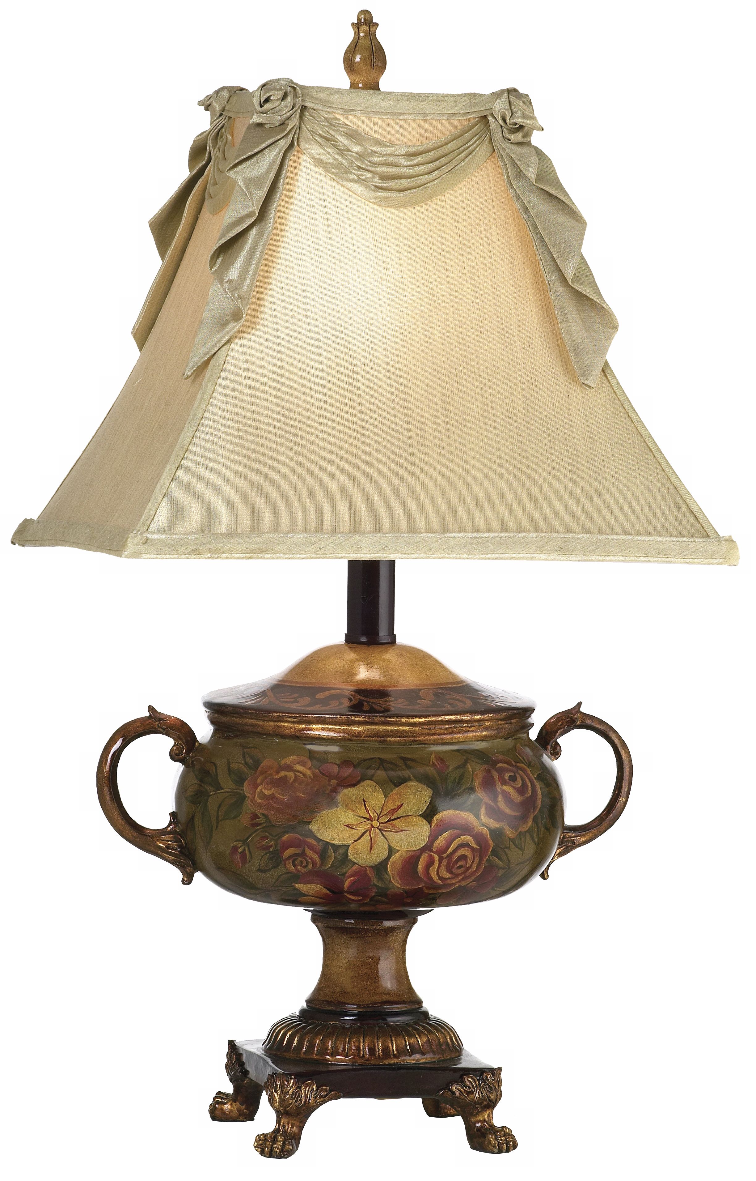 Hand-Painted Sugar Bowl Table Lamp
