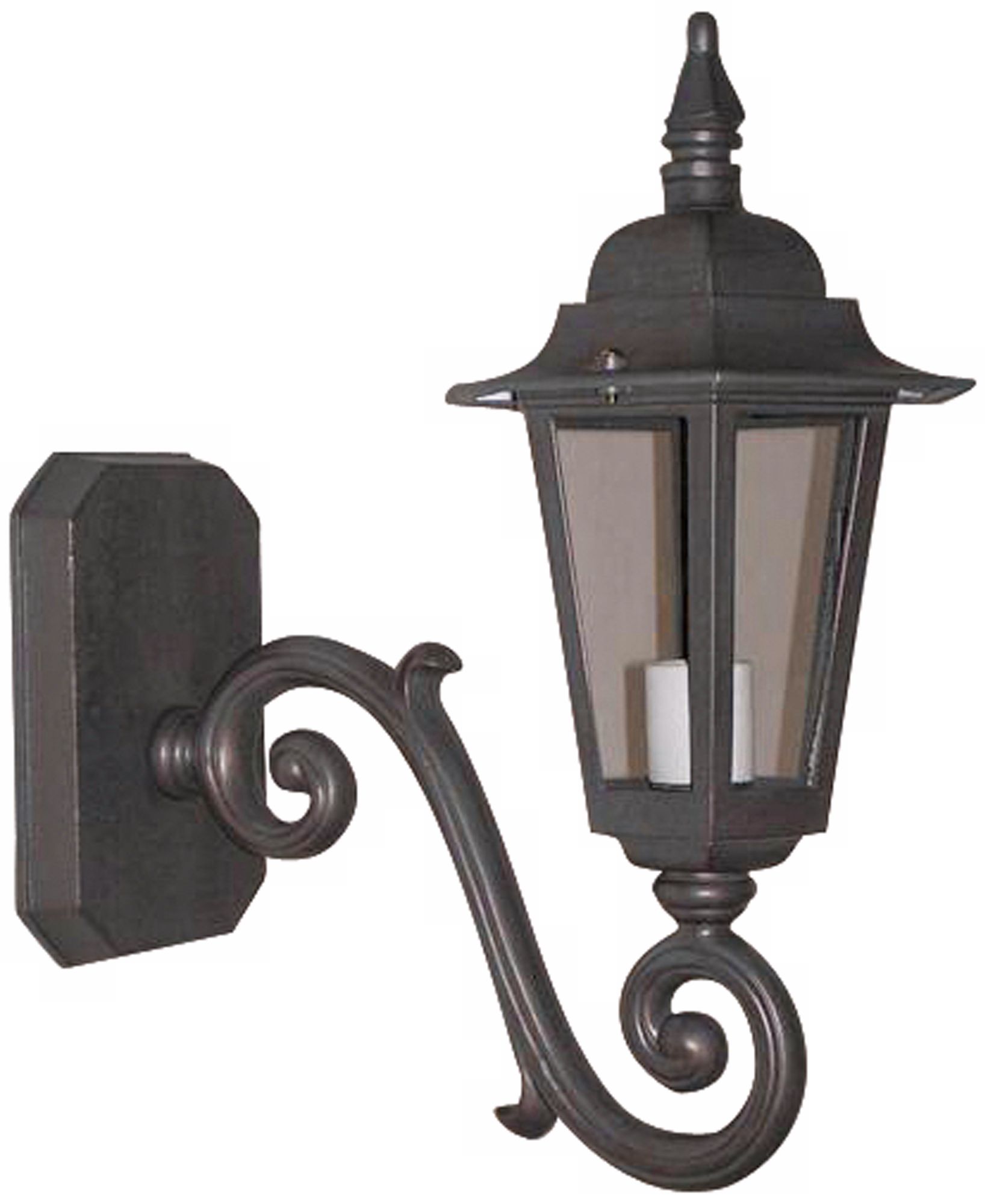 Old Iron Finish 15" High Exterior Wall Lantern