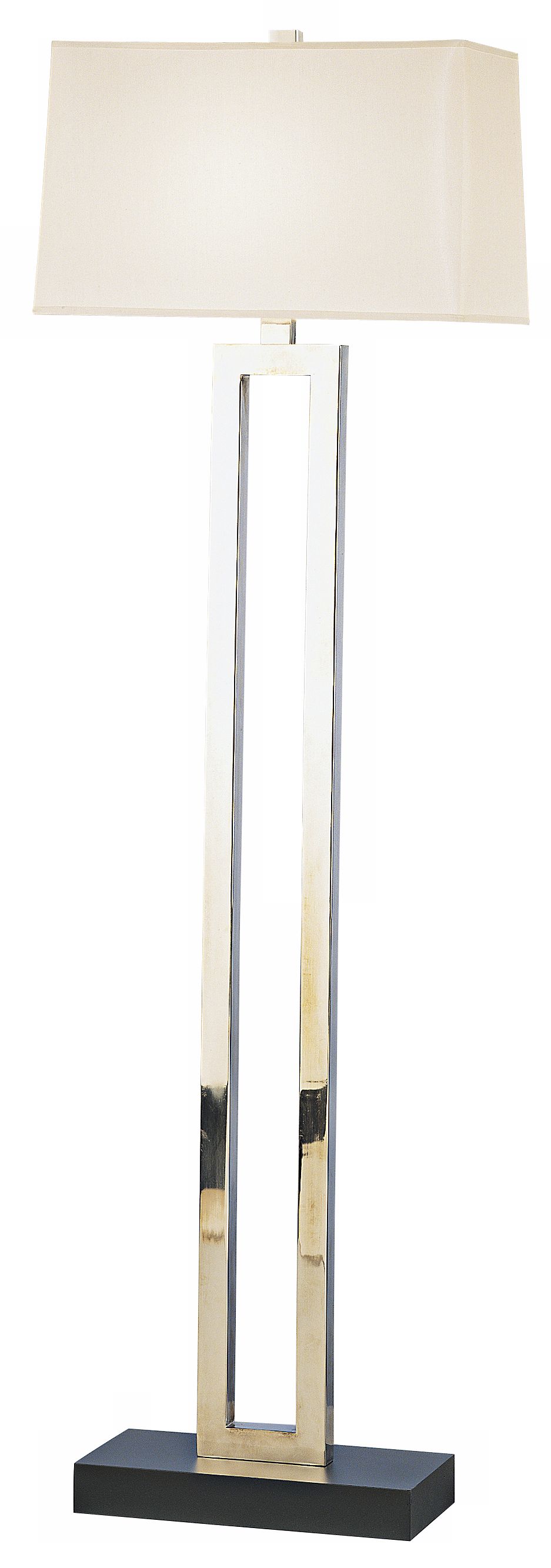 Robert Abbey Doughnut Collection Silver Finish Floor Lamp