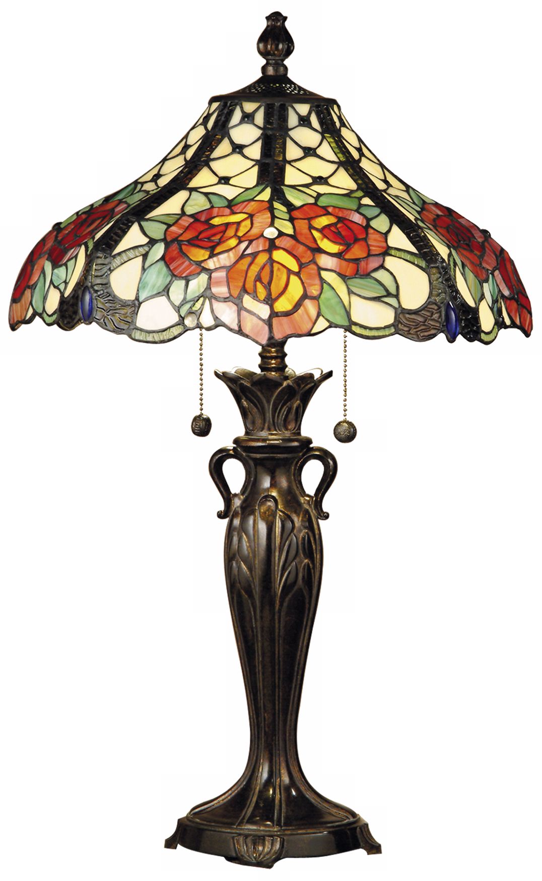 Dale Tiffany Hazlett Art Glass Table Lamp