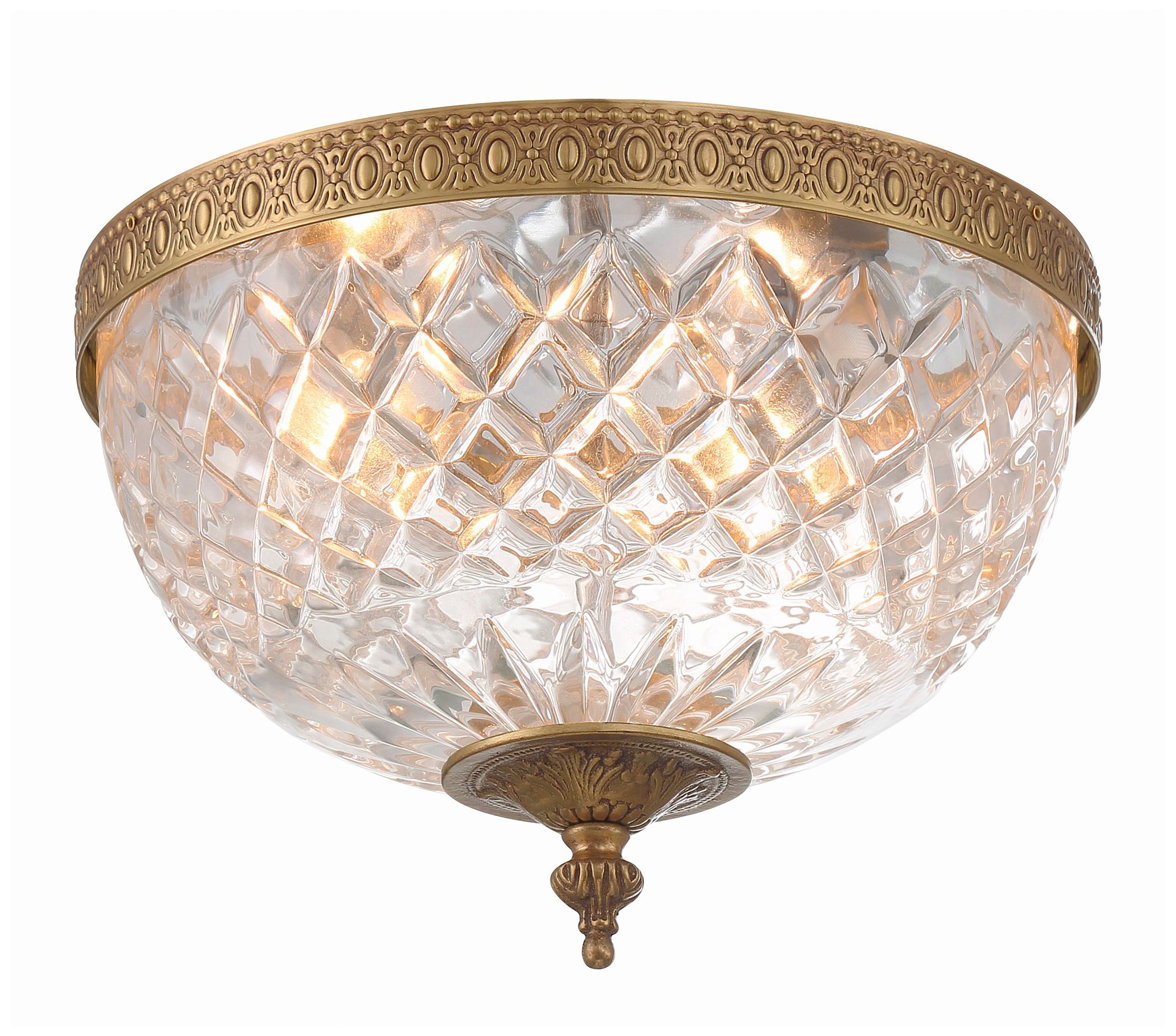 Crystal 10" Wide Flushmount  Ceiling Fixture