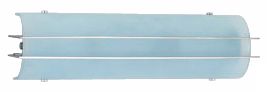 Acid Frost Glass Cylinder 17" High ADA Wall Sconce