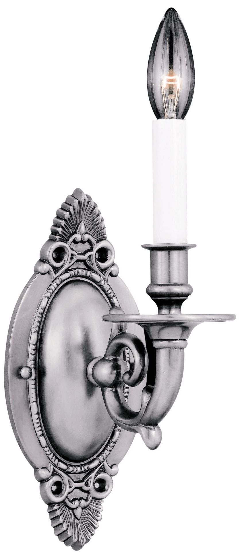 Pewter Finish 12" High Wall Sconce