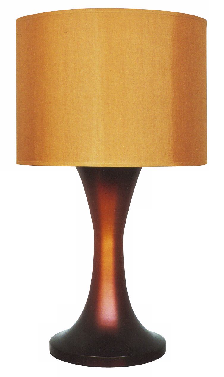 Babette Holland Twister Rust Finish Table Lamp