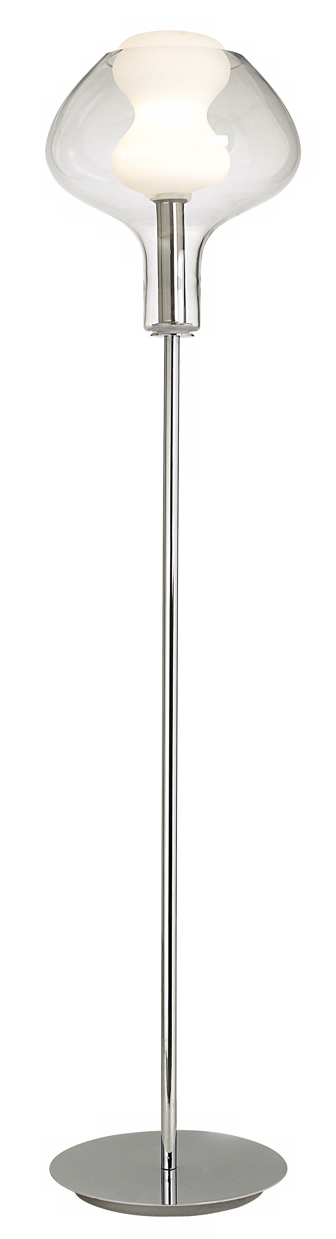 Karim Rashid Soft Clear and Frosted Glass Floor Lamp