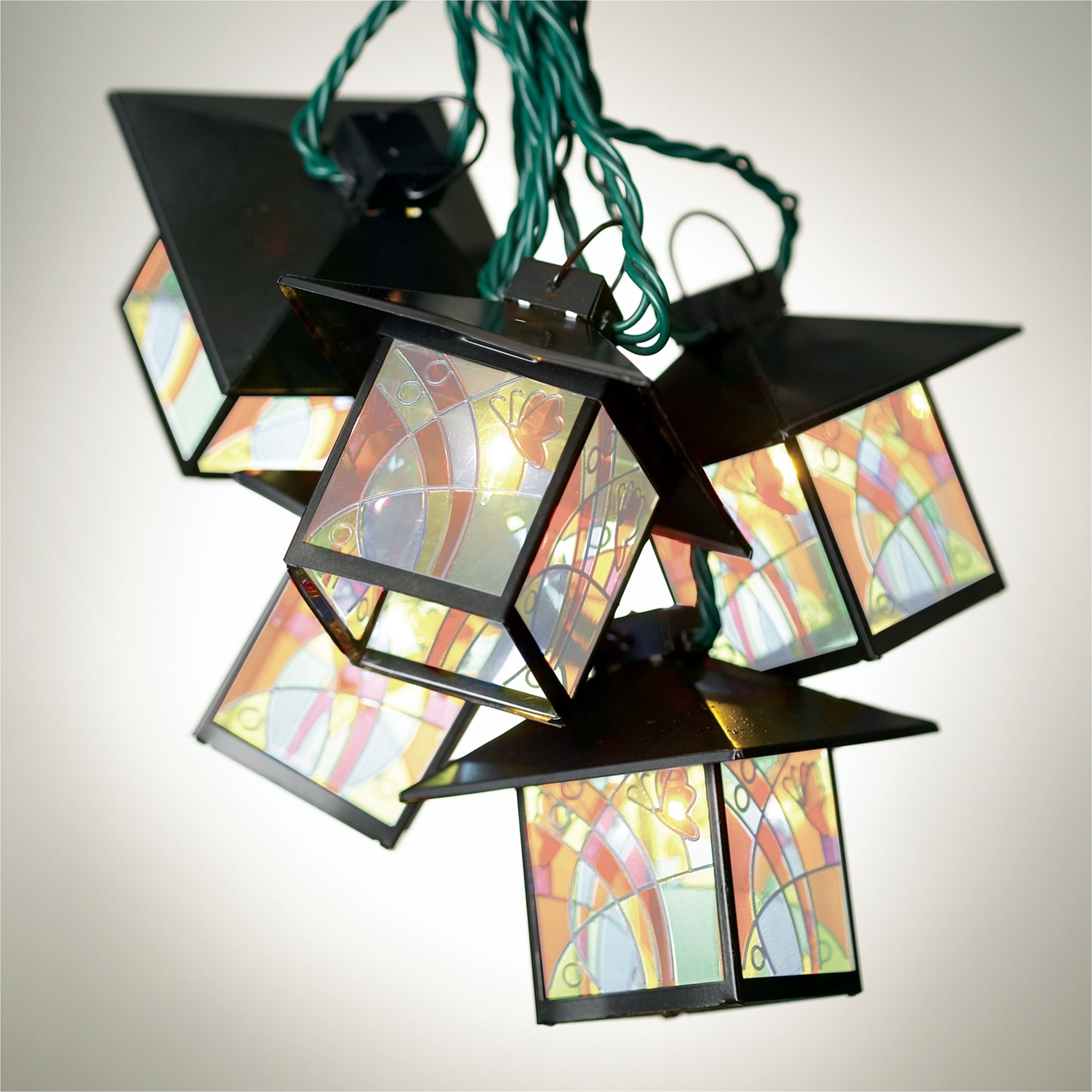Mission-Tiffany Style Lantern String Party Lights