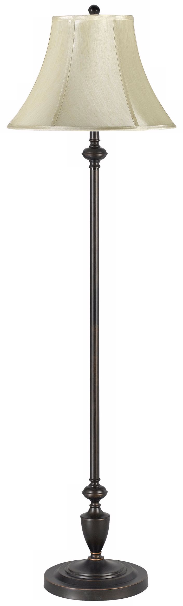 Angelo Collection Bronze Metal Bell Shade Floor Lamp