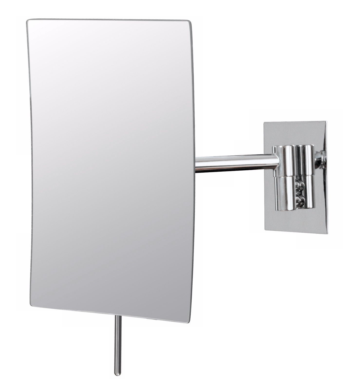 Aptations Chrome Minimalist Rectangular 8" High Wall Mirror