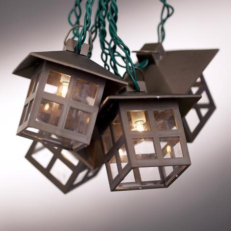 Mission Style Lantern String Party Lights - #92672 LampsPlus.com