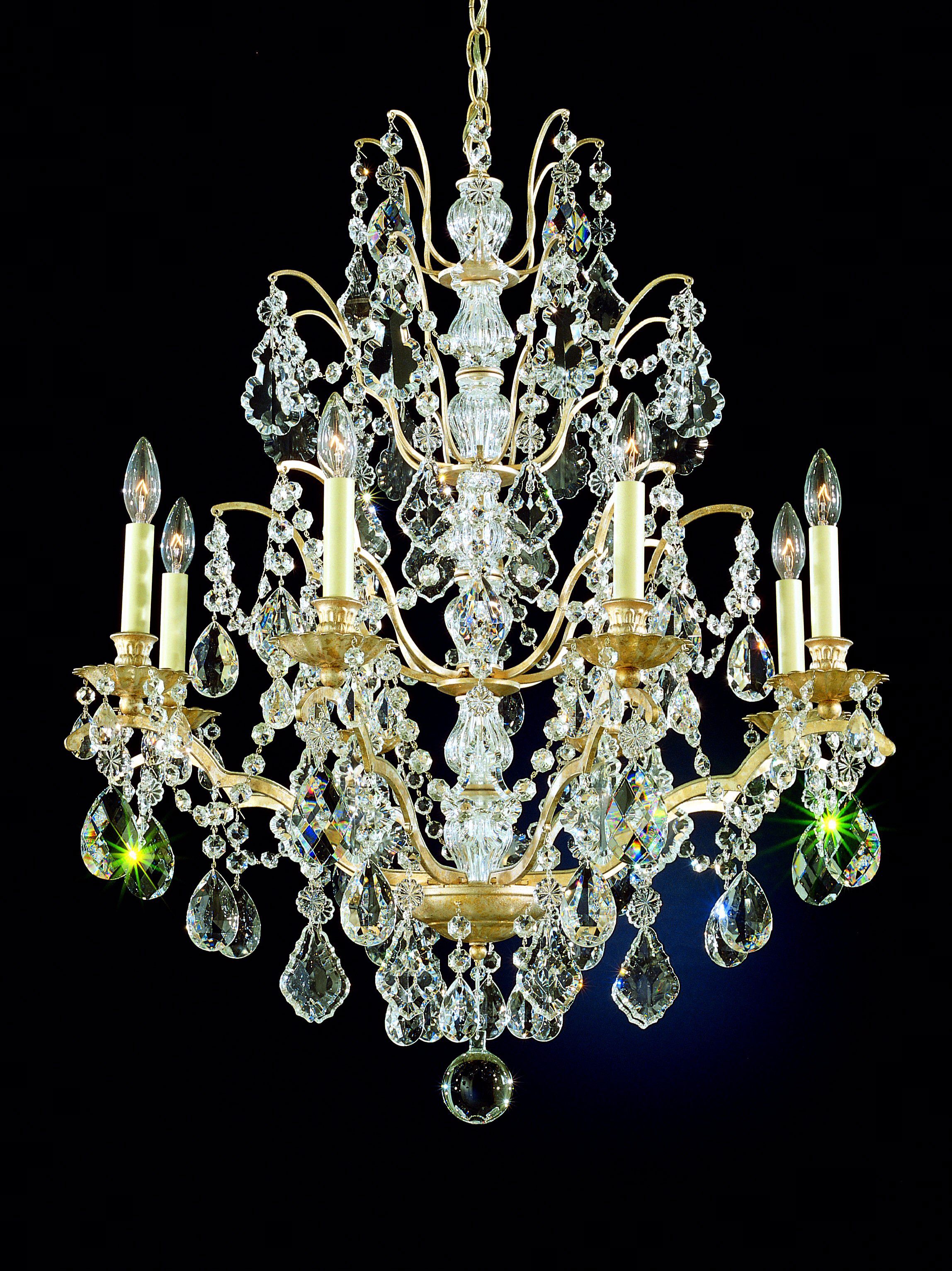 Schonbek Gallia Gold Legacy Crystal Chandelier
