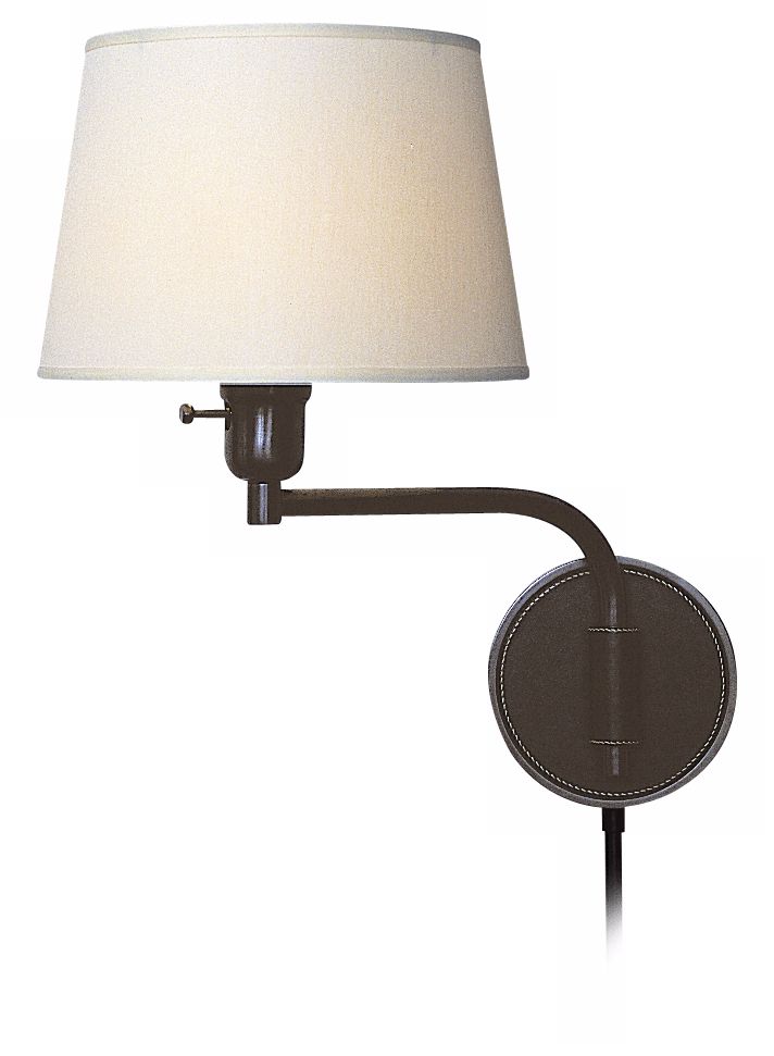 Kensington Collection Patina Bronze Swing Arm Wall Lamp
