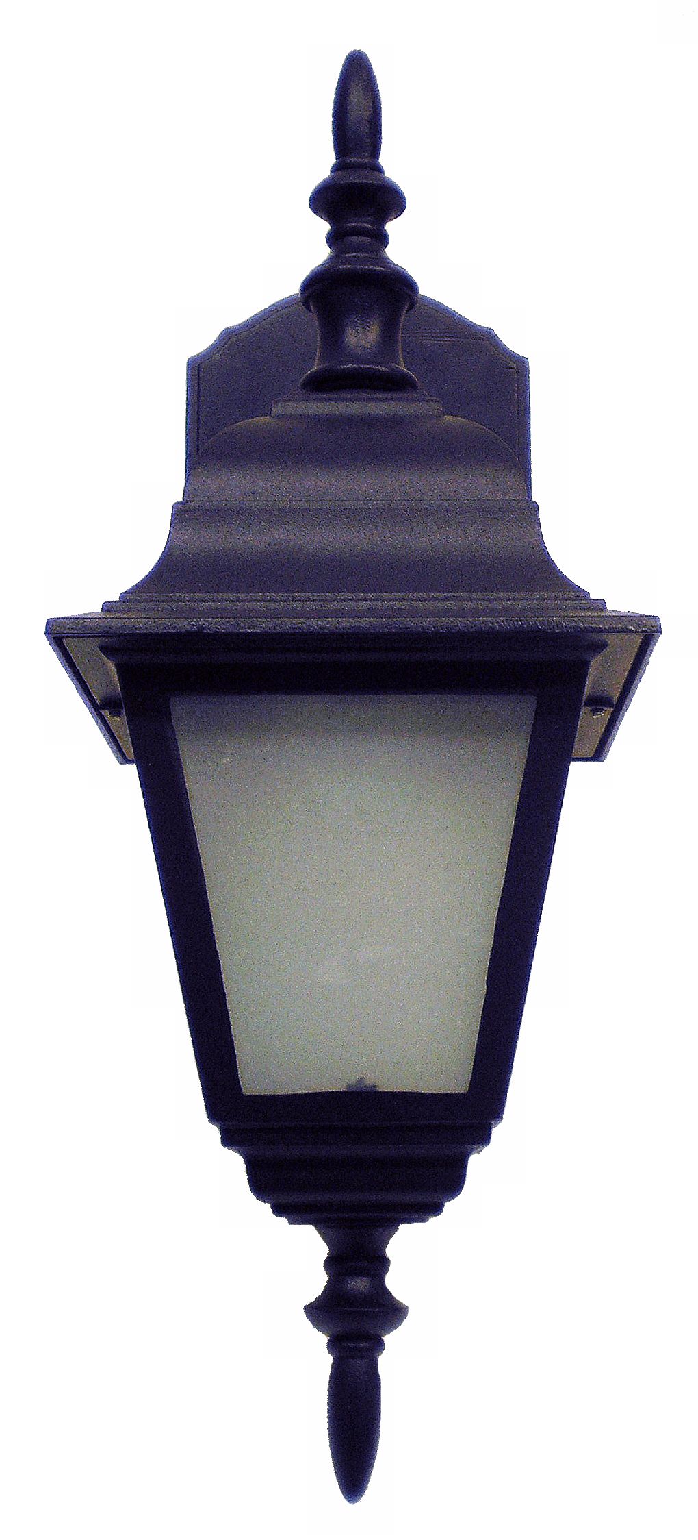 Black Cast Four Sided 16 3/4" High Outdoor Wall Light