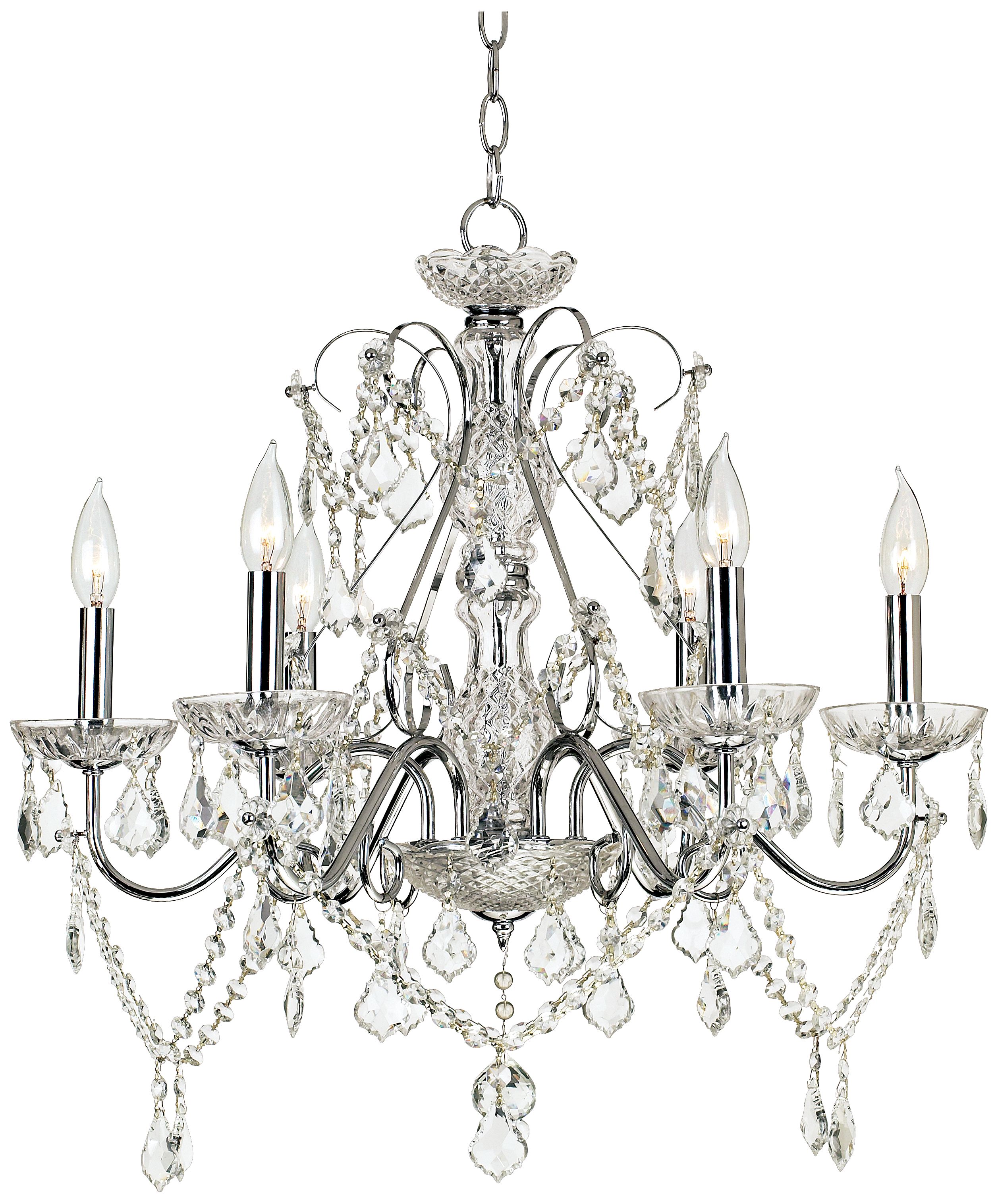 Vienna Full Spectrum™ Chrome and Crystal Chandelier