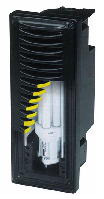 Black Finish 3 1/2" High 9" Wide Brick Light
