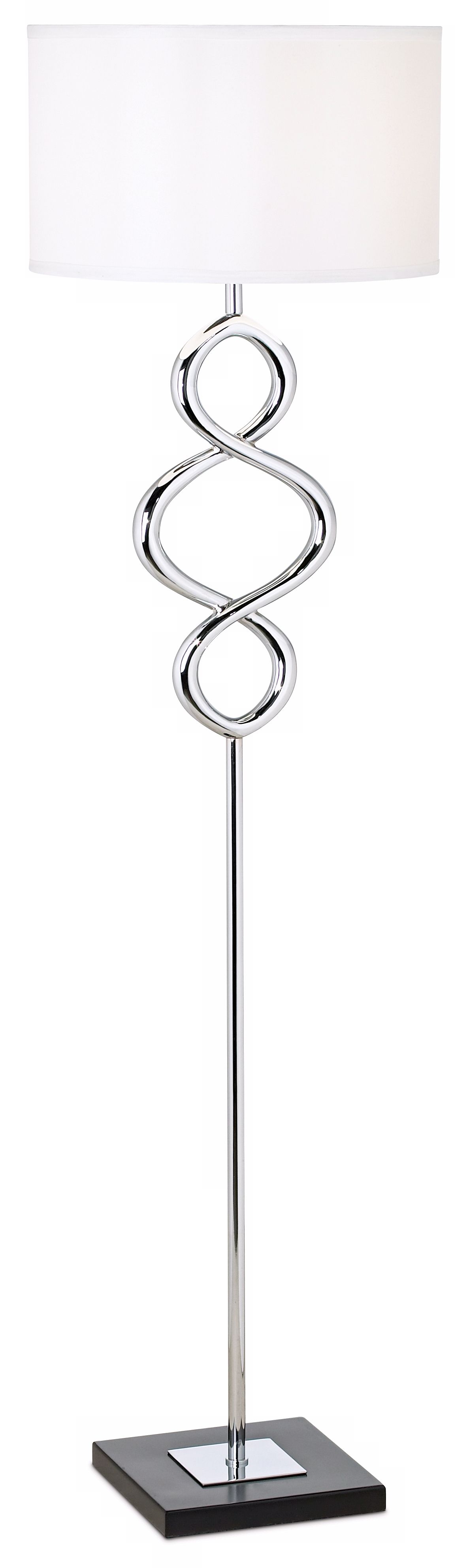 Possini Euro Design Serpent Chrome Floor Lamp