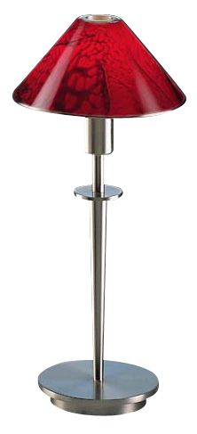 Satin Nickel and Magna Glass Mini Holtkoetter Desk Lamp