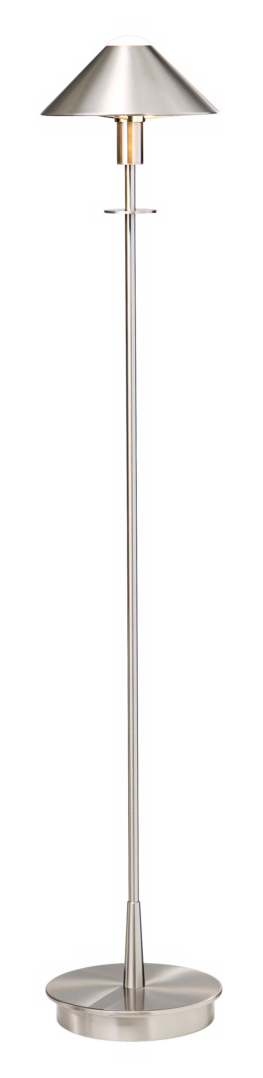 Holtkoetter Satin Nickel Cone Shade Floor Lamp