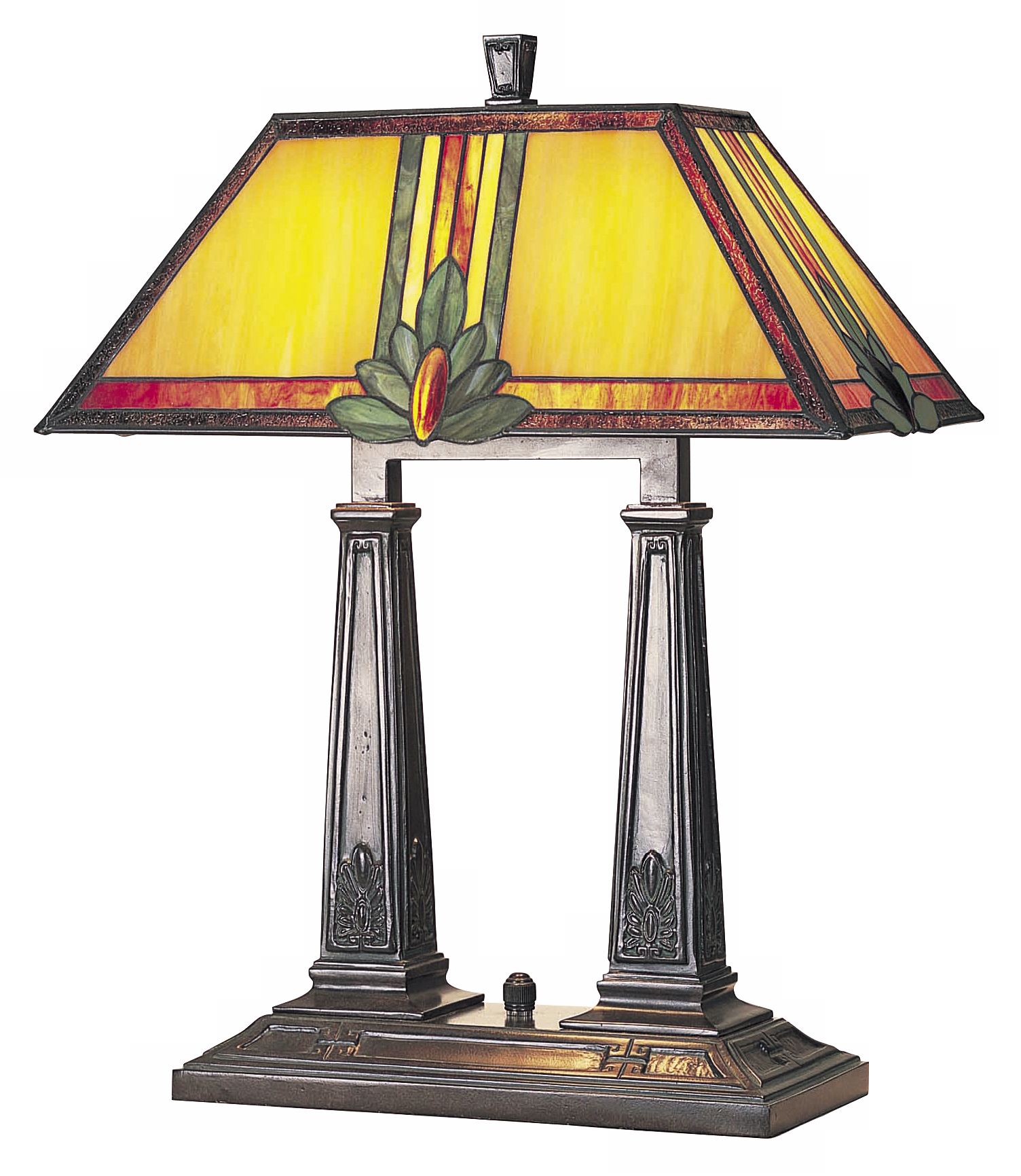 Lite Source Maple Twin Mission Table Lamp