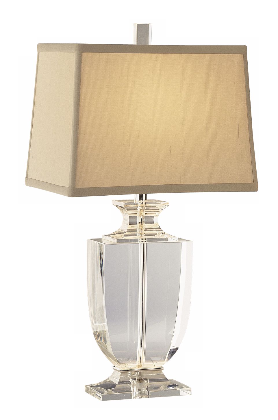 Artemis Accent Clear Crystal Cafe Shade Table Lamp