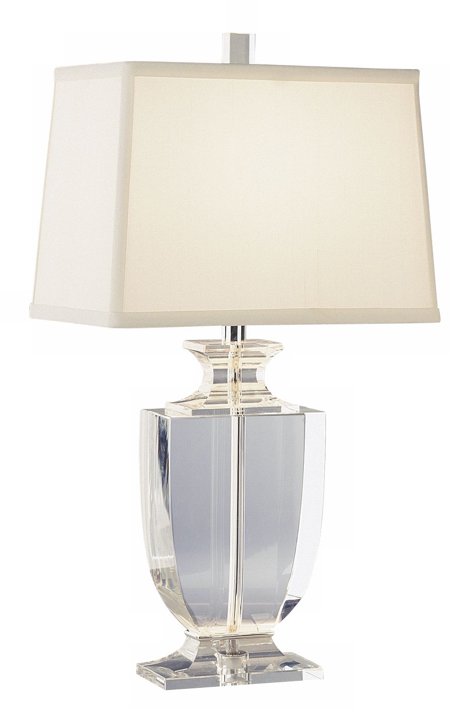 Artemis Accent Crystal Off-White Shade Table Lamp