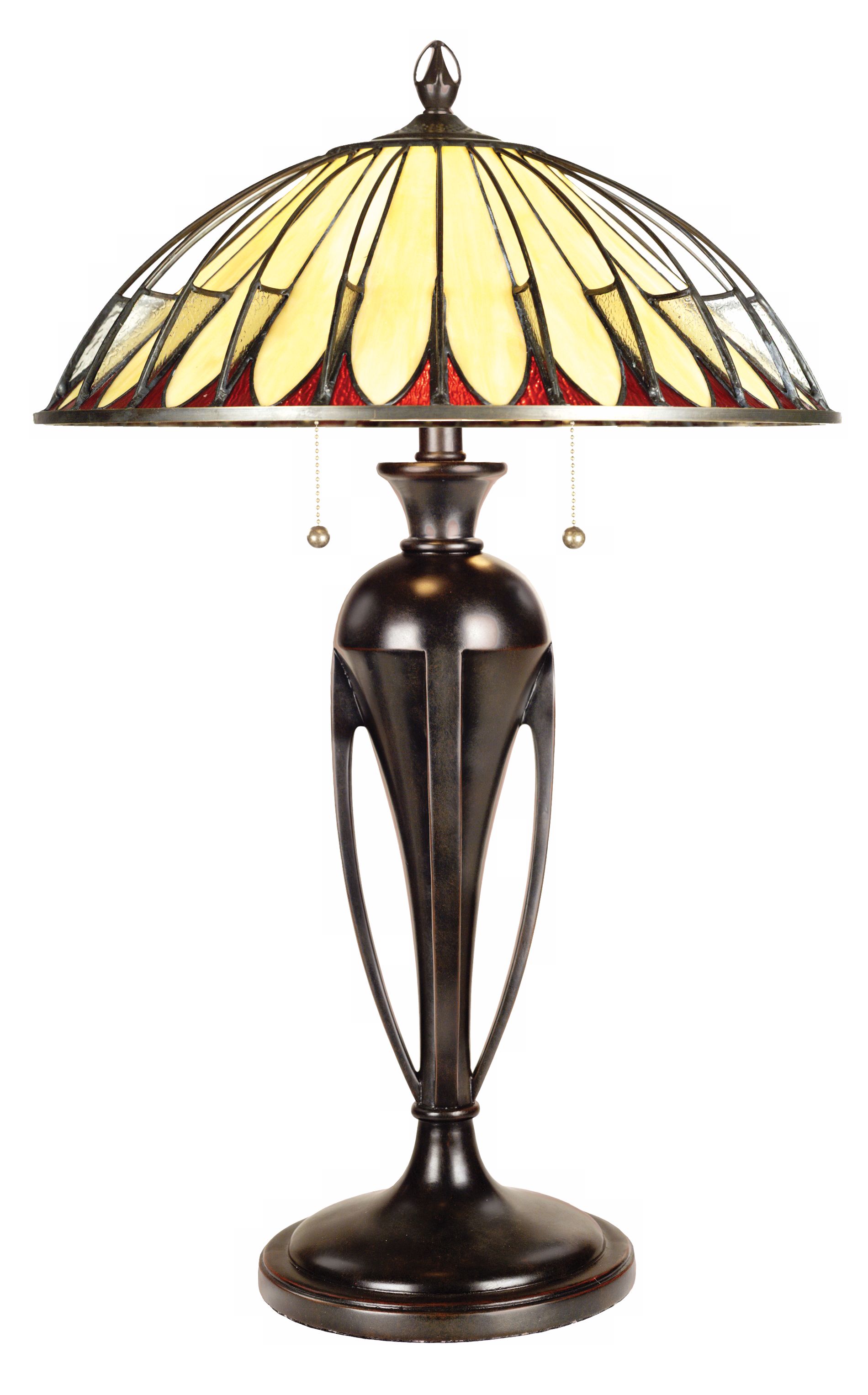 Quoizel Opalescent Tiffany Style Table Lamp