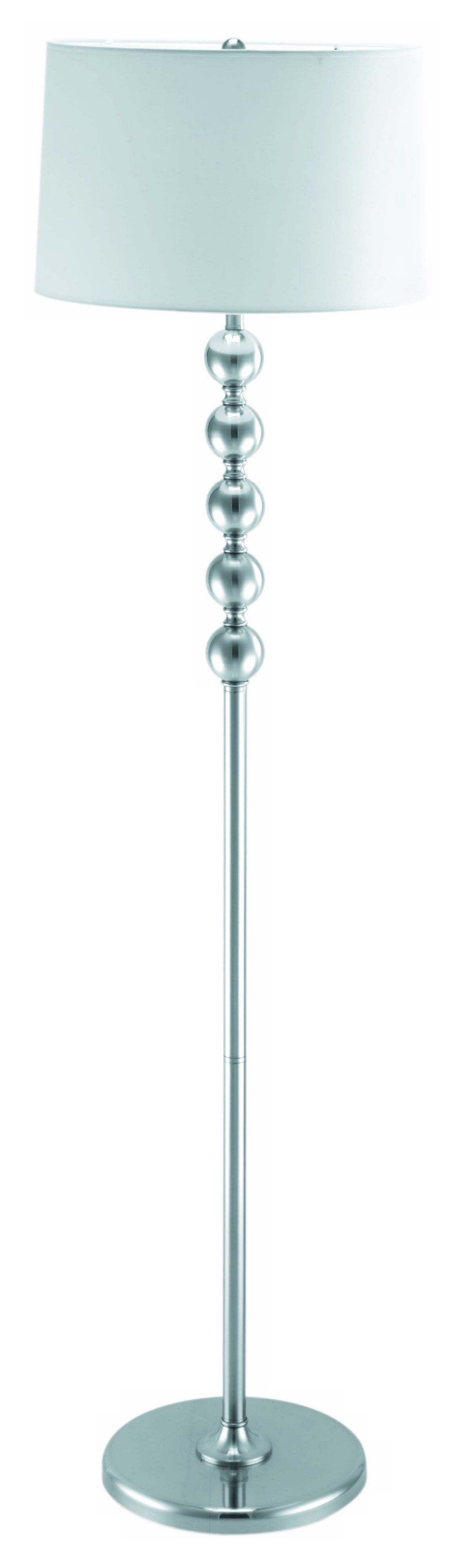 Lite Source Orb Fabric Shade Floor Lamp