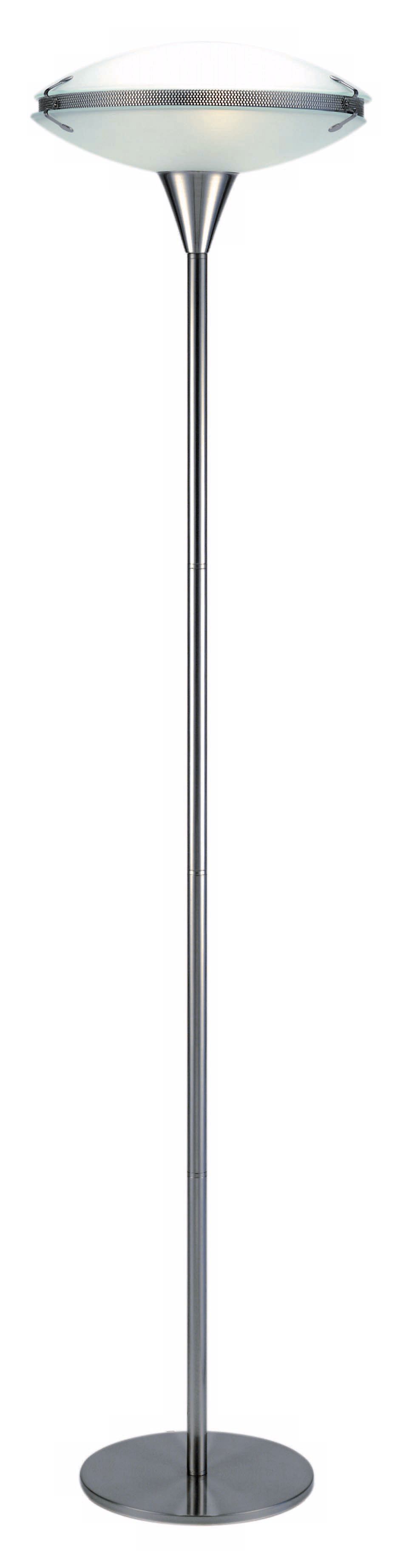Lite Source Double Frosted Glass Dome Floor Lamp