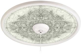 Antiquity Stone 24 Inch Wide White 4 Inch Opening Medallion 94330 G7712