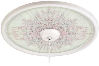 Antiquity Shell 24 Inch Wide White 4 Inch Opening Medallion 94330 G7713