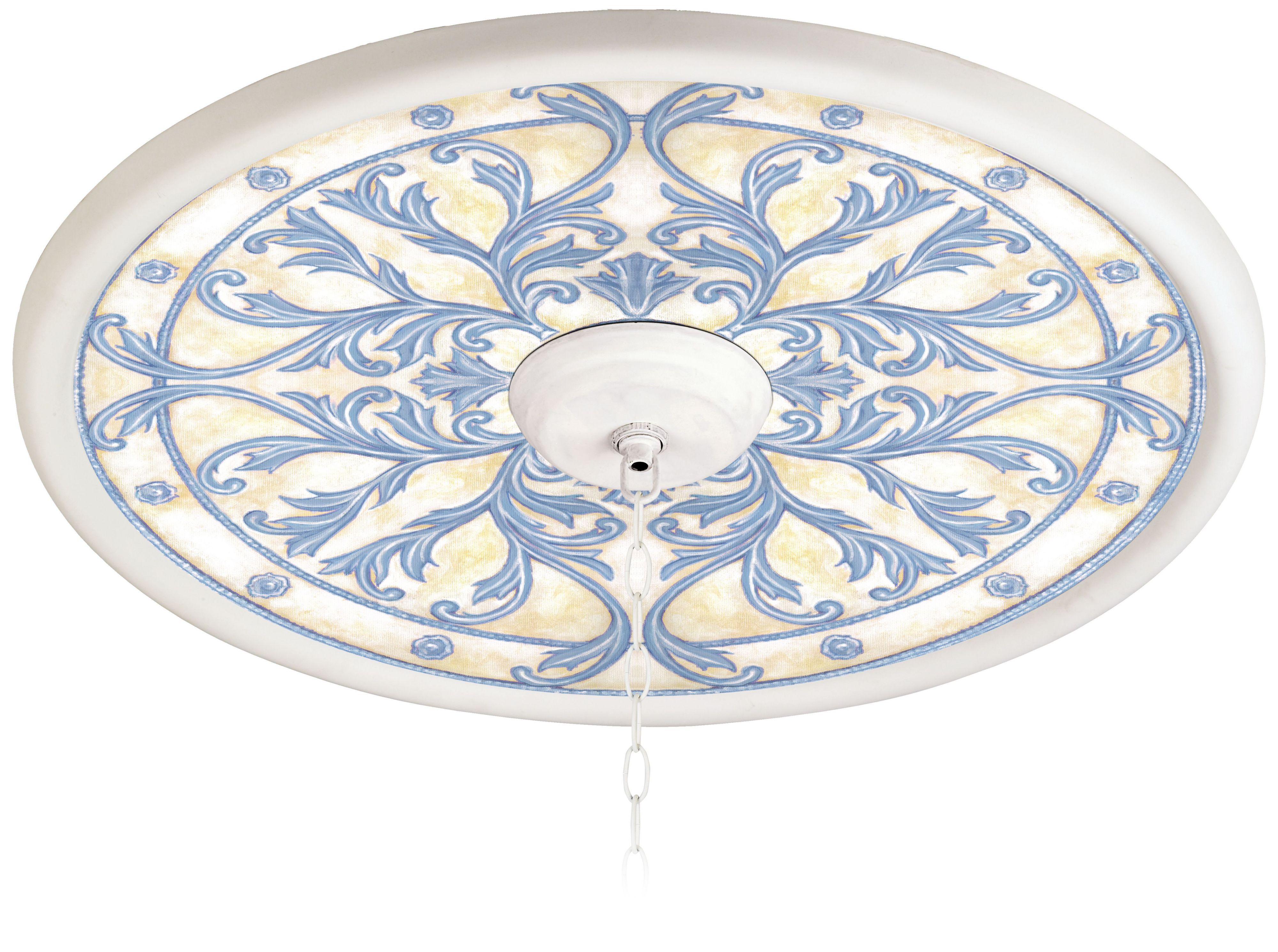 French Villa 24 Wide White 4 Opening Medallion 94330 H8816