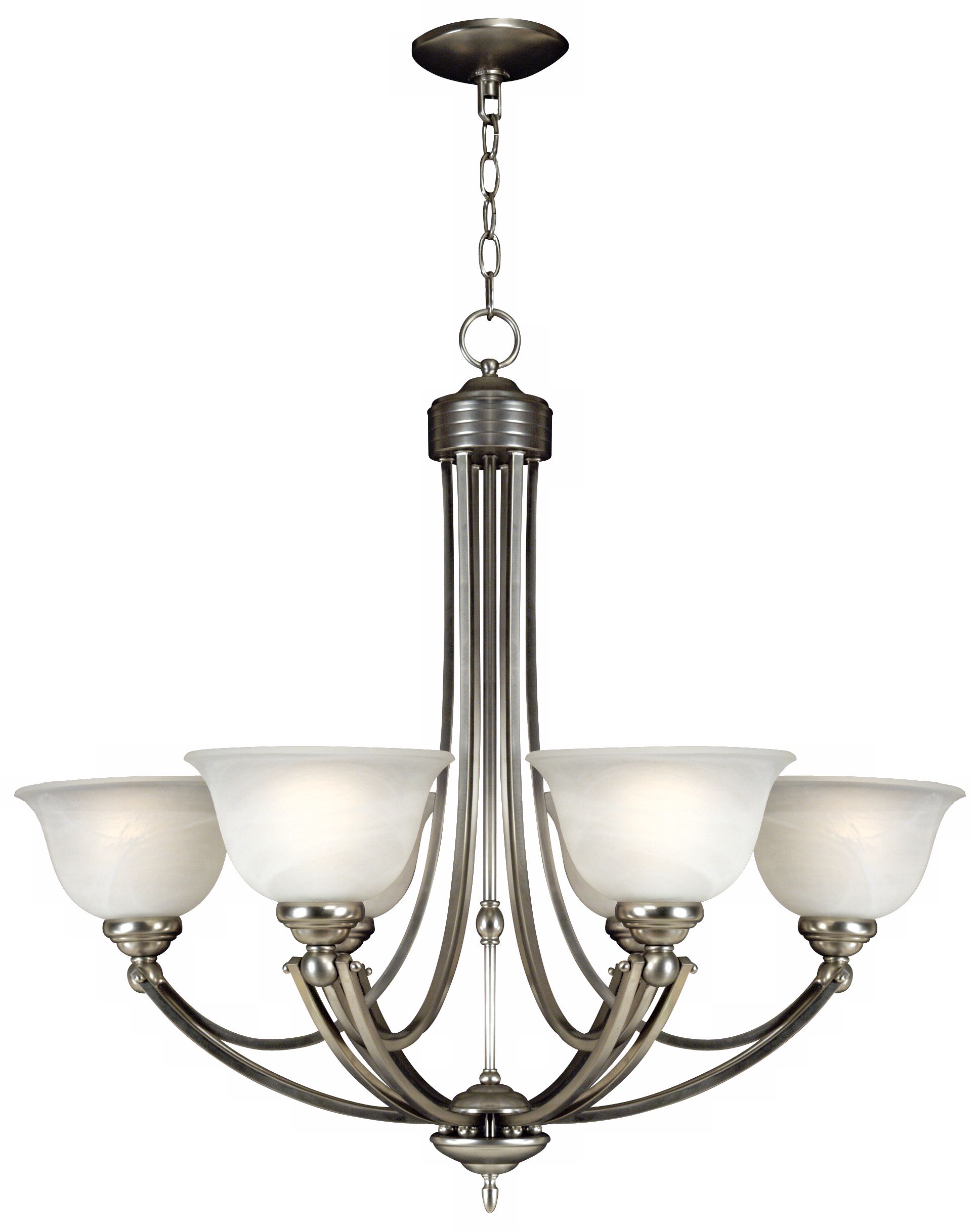 Quoizel Delray Six Uplight One Tier Chandelier