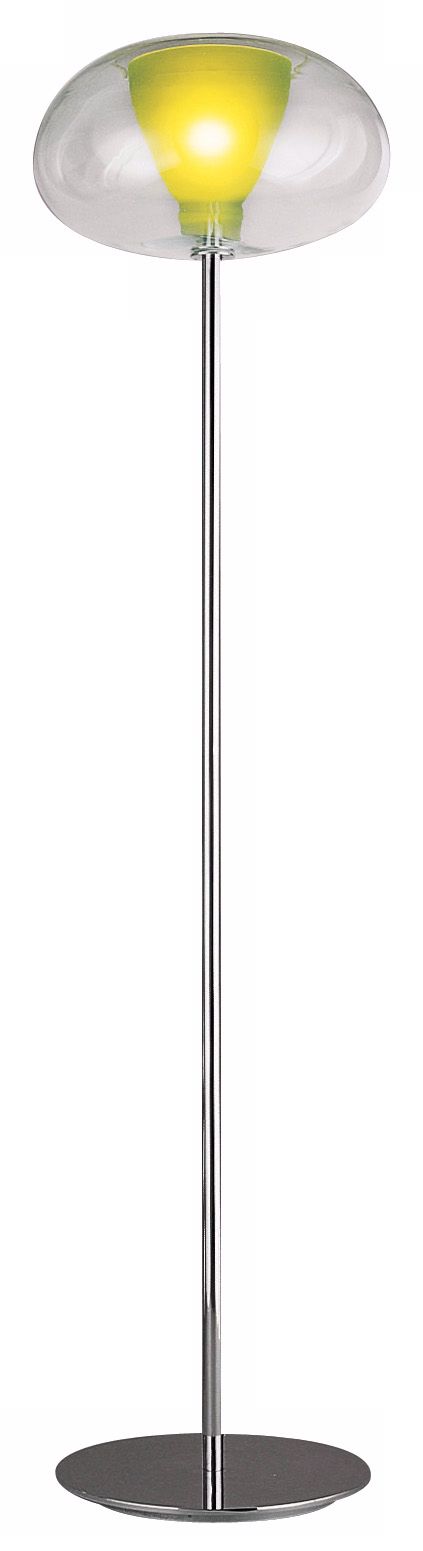 Karim Rashid Soft Apple Green Glass Floor Lamp