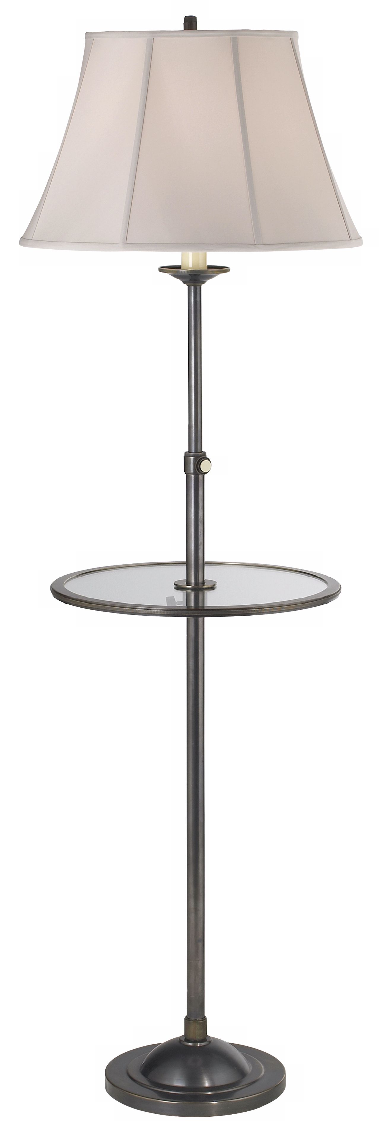 Robert Abbey Adjustable Tray Bronze Finish Floor Lamp