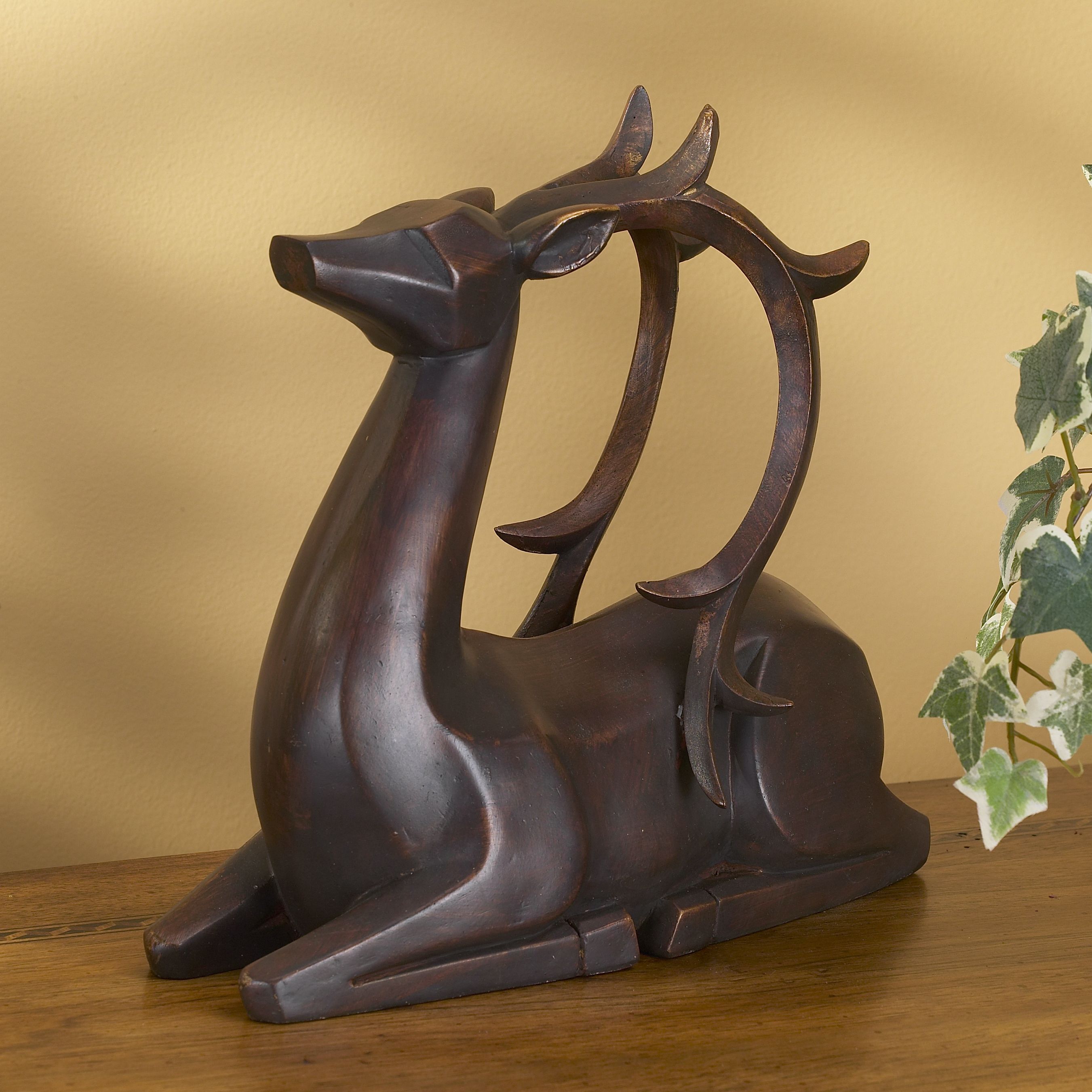 Copper Reindeer Sculpture