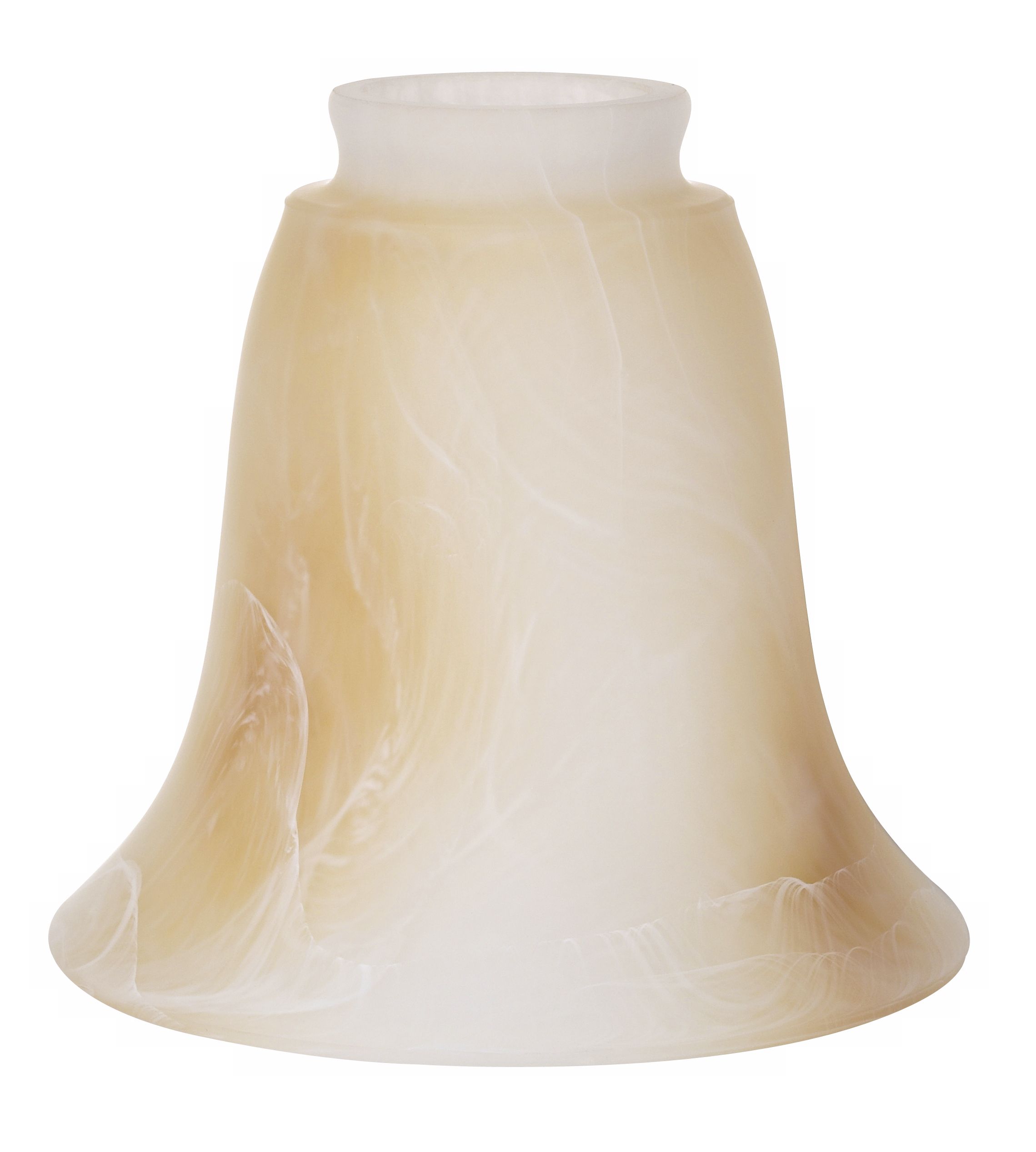 2 1/4" Fitter Set of Four Alabaster Glass Bell Shades