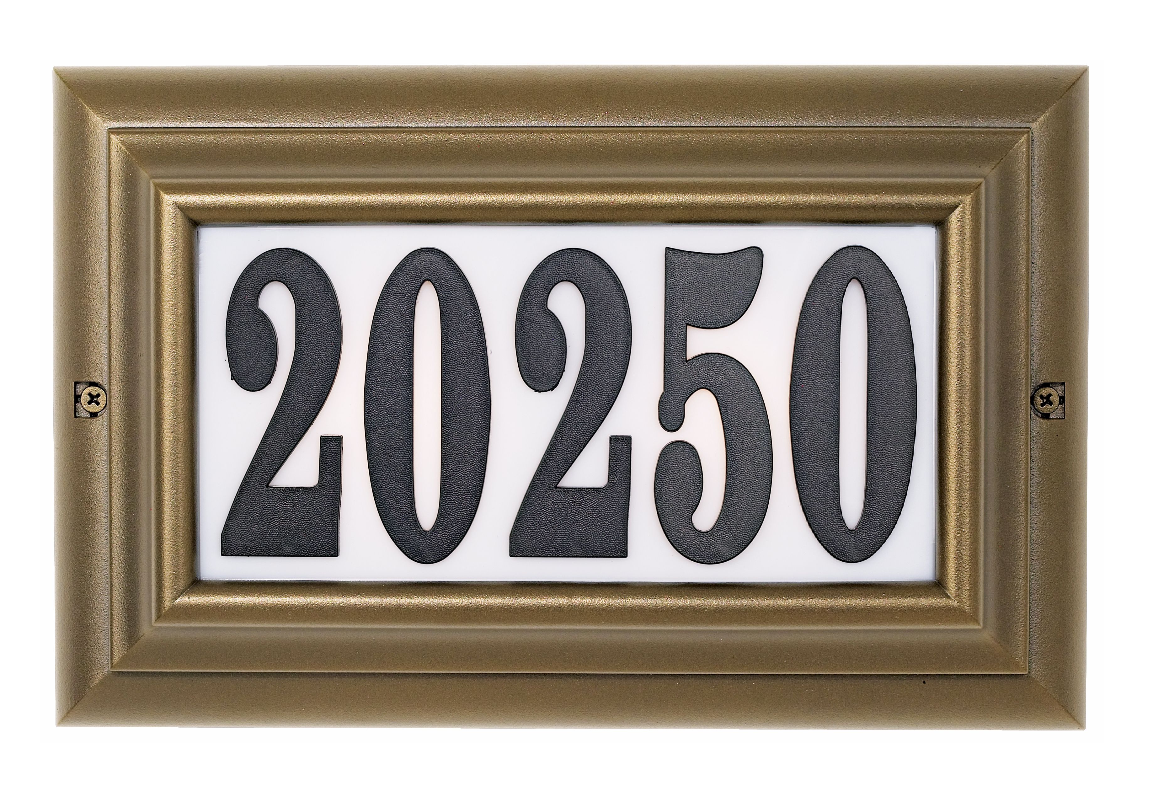 Edgewood Cast Aluminum Lighted Address Plaque ORB