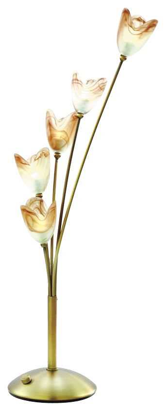 Lite Source Sculpted Glass Flower Accent Light