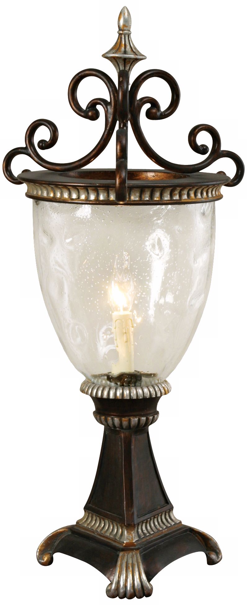 Raschella Collection Antique Cherry Hurricane Lamp